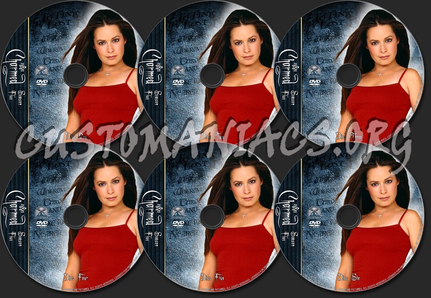 Charmed Season Five - TV Collection dvd label