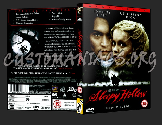 Sleepy Hollow dvd cover