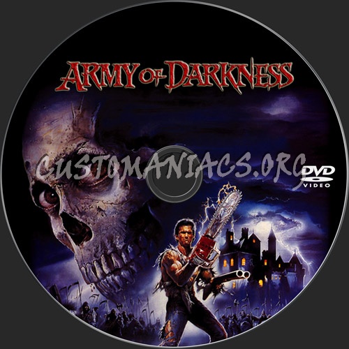 Army Of Darkness - Evil Dead III dvd label