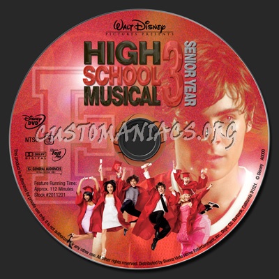 High School Musical 3  : Senior Year dvd label