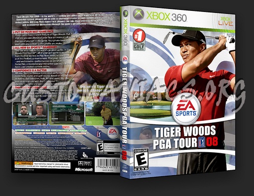 Tiger Woods PGA Tour 08 dvd cover