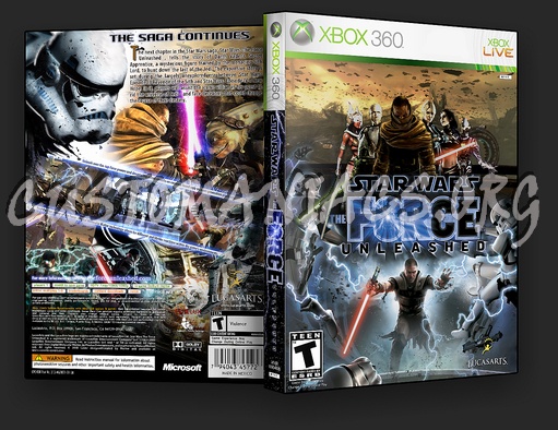 Star Wars The Force Unleashed dvd cover