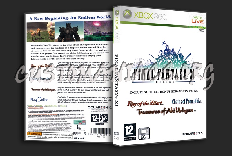 Final Fantasy XI dvd cover