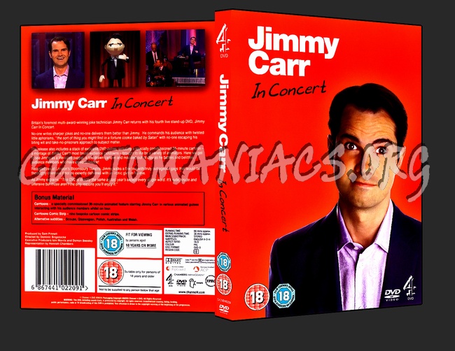 Jimmy Carr In Concert dvd cover