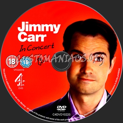 Jimmy Carr In Concert dvd label