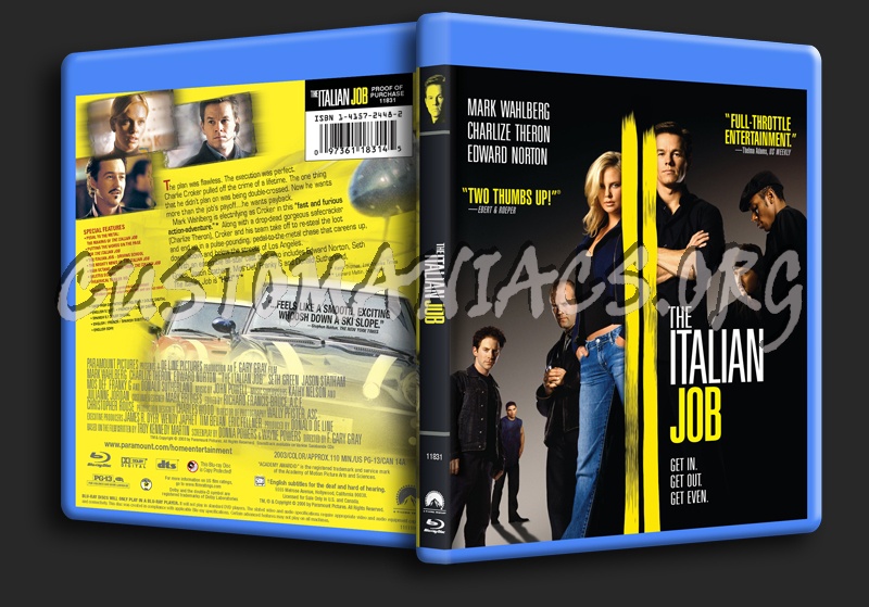 The Italian Job blu-ray cover