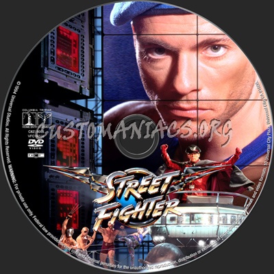 Street Fighter dvd label