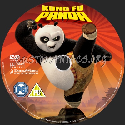 Kung Fu Panda dvd label