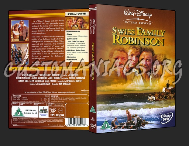 Swiss Family Family Robinson dvd cover