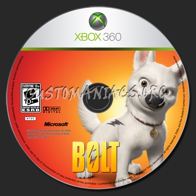 Bolt dvd label