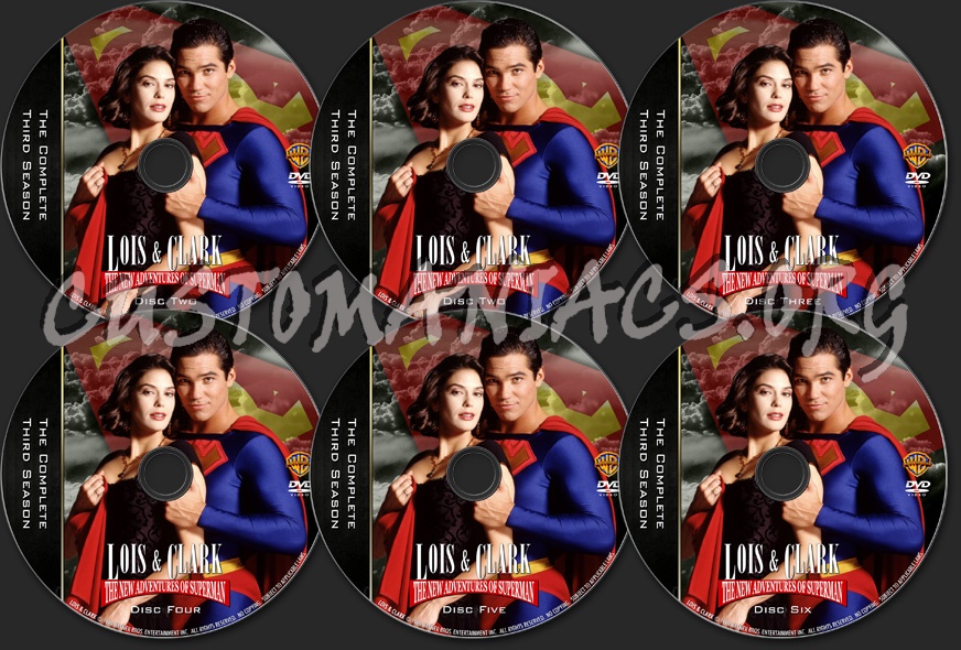 Lois & Clark - TV Collection Season Three dvd label