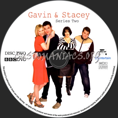 Gavin & Stacey Series 2 dvd label