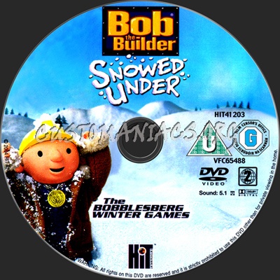 Bob the Builder Snowed Under dvd label.