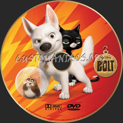 Bolt dvd label