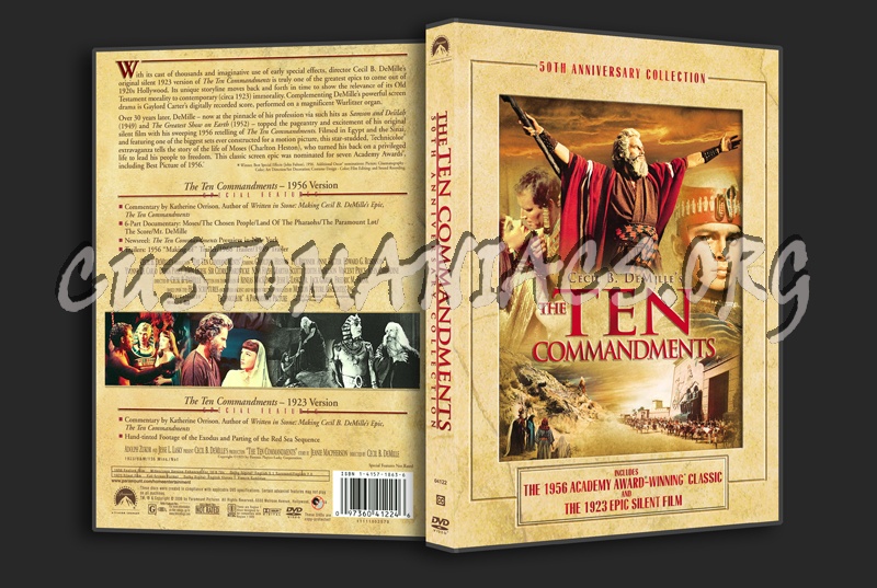 The Ten Commandments dvd cover
