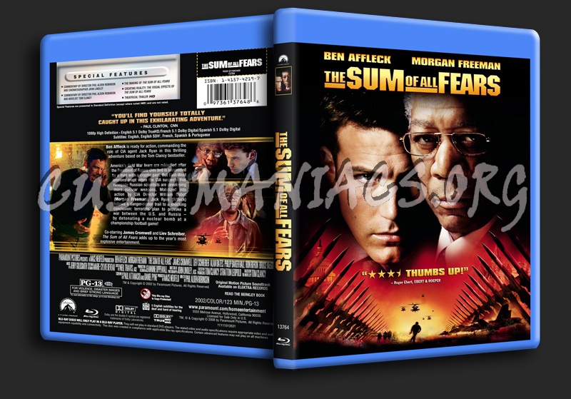 The Sum of All Fears blu-ray cover