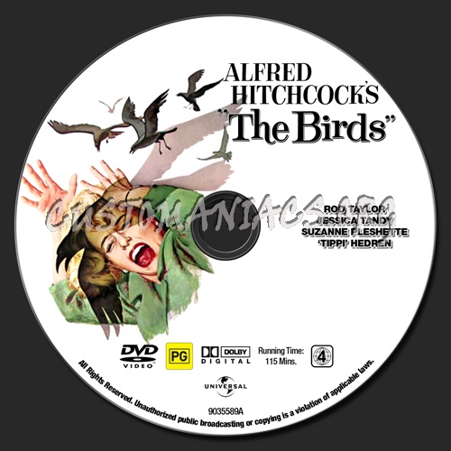 The Birds dvd label