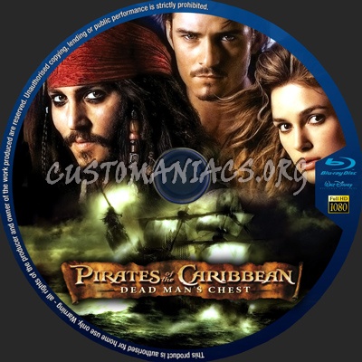 Pirates of the Caribbean  1-2-3 blu-ray label