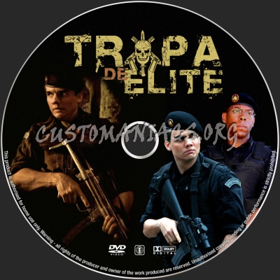 Tropa De Elite - Elite Squad dvd label