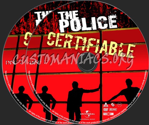 The Police Certifiable dvd label