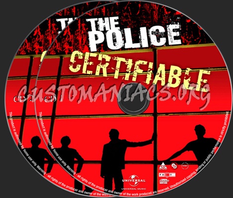 The Police Certifiable dvd label