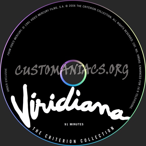 332 - Viridiana dvd label