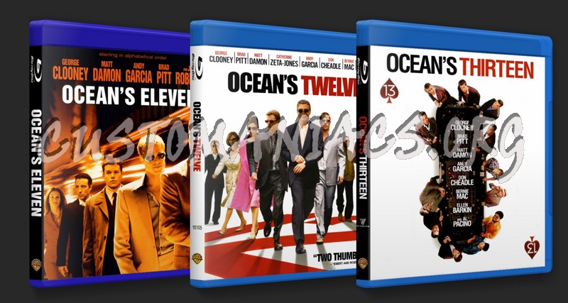 Ocean's Trilogy Collection blu-ray cover