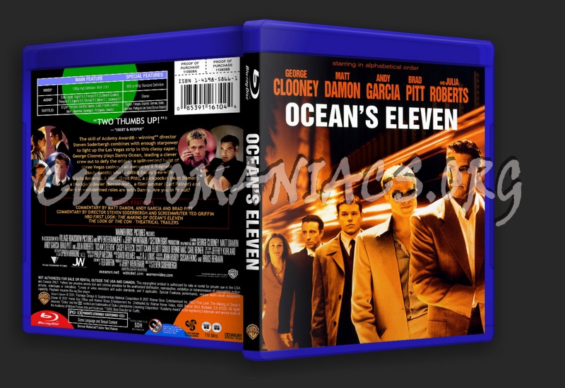 Ocean's Trilogy Collection blu-ray cover