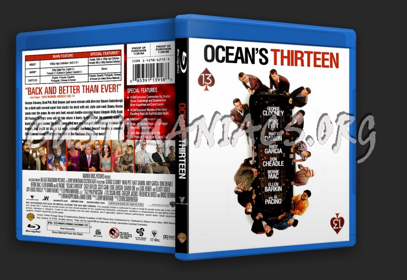 Ocean's Trilogy Collection blu-ray cover