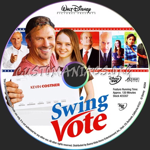 Swing Vote dvd label