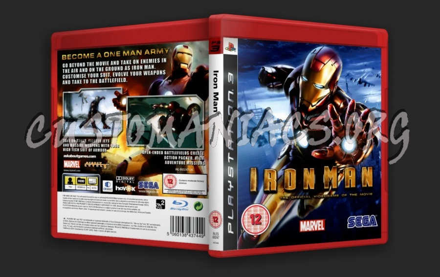 Iron man dvd cover