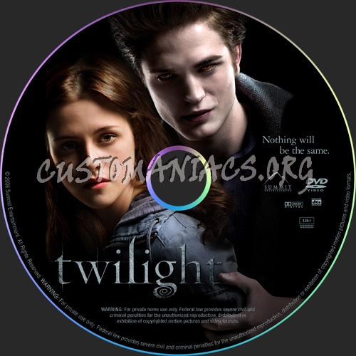 Twilight dvd label