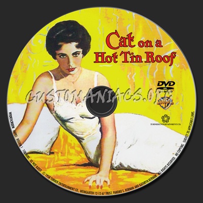 Cat On A Hot Tin Roof dvd label