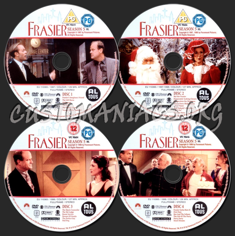 Frasier Season 5 dvd label