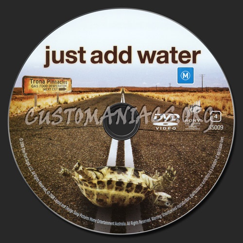Just Add Water dvd label