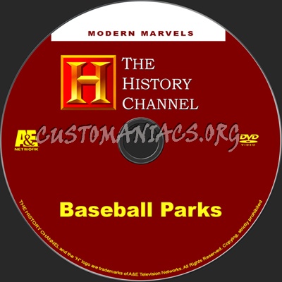 Modern Marvels Baseball Parks dvd label