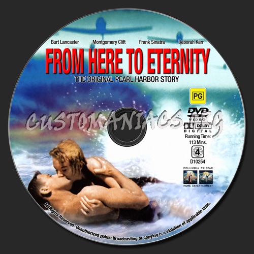 From Here To Eternity dvd label