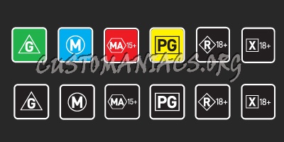 Socialisme Manager temperament Australian Classification / Ratings logos - DVD Covers & Labels by  Customaniacs, id: 51110 free download highres