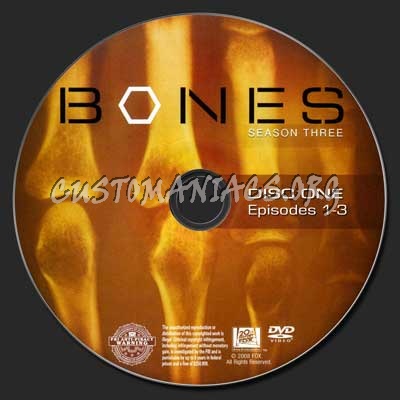 Bones Season 3 dvd label