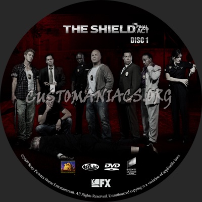 The Shield Season 7 dvd label
