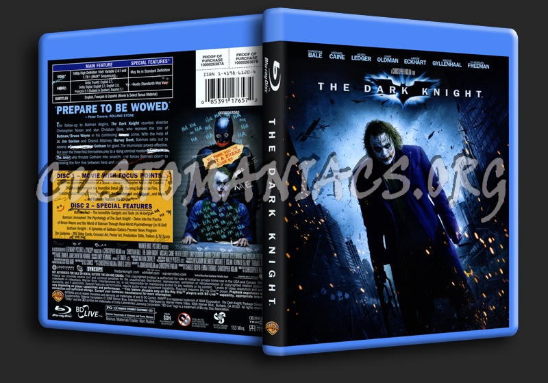 The Dark Knight blu-ray cover