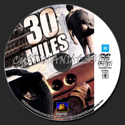 30 Miles dvd label
