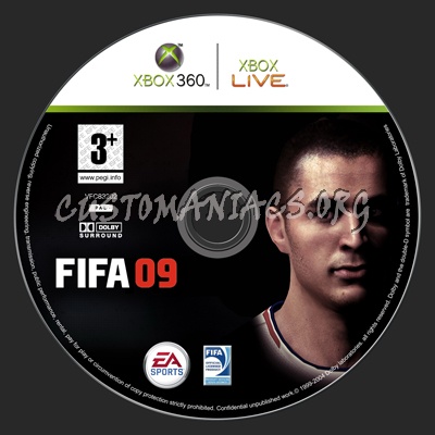 Fifa 09 dvd label