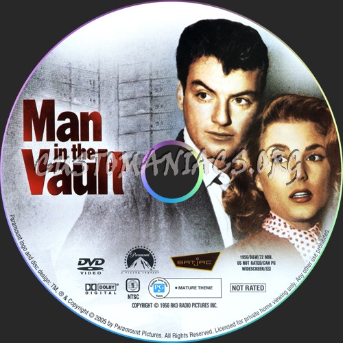 Man in the Vault dvd label