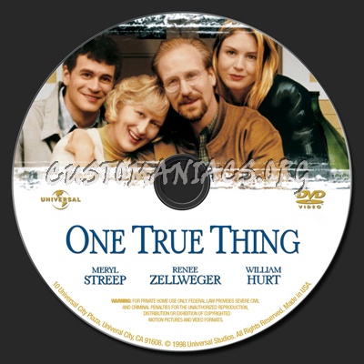 One True Thing dvd label