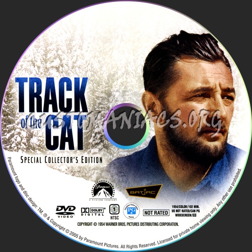 Track of the Cat dvd label