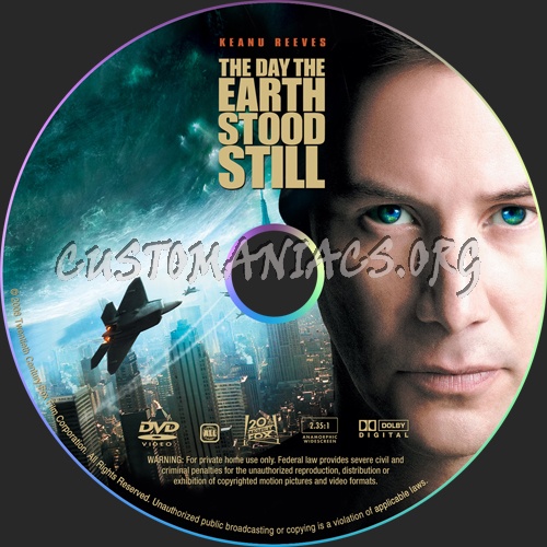 The Day the Earth Stood Still dvd label