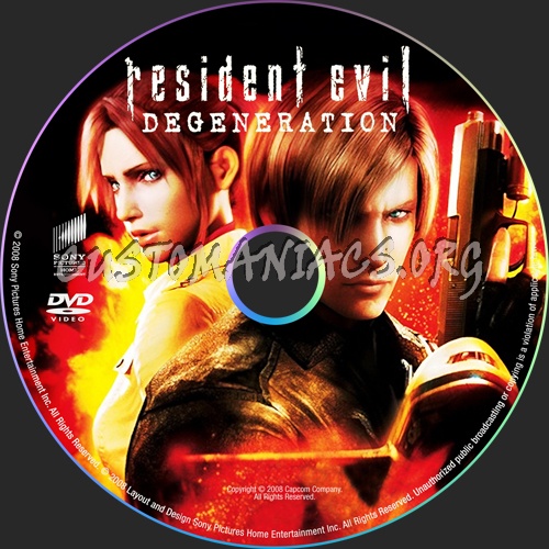 Resident Evil Degeneration dvd label