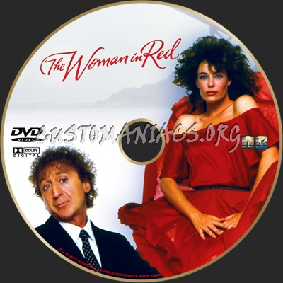 The Woman In Red dvd label