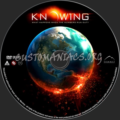 Knowing dvd label